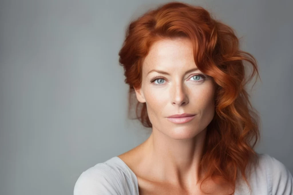 Belle femme de 50 ans mince et svelte