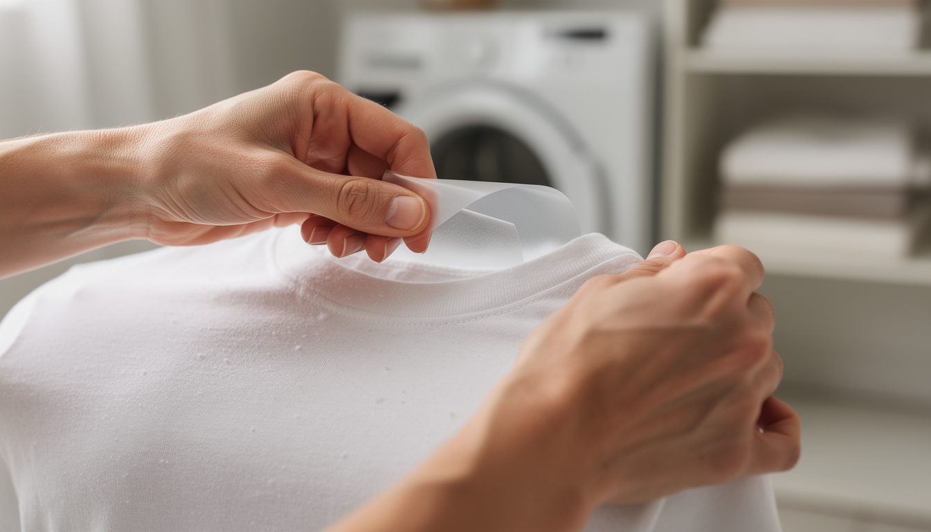 apprenez comment enlever facilement une décalcomanie ou un flocage pour retirer un transfert sur vos vêtements sans les abîmer.