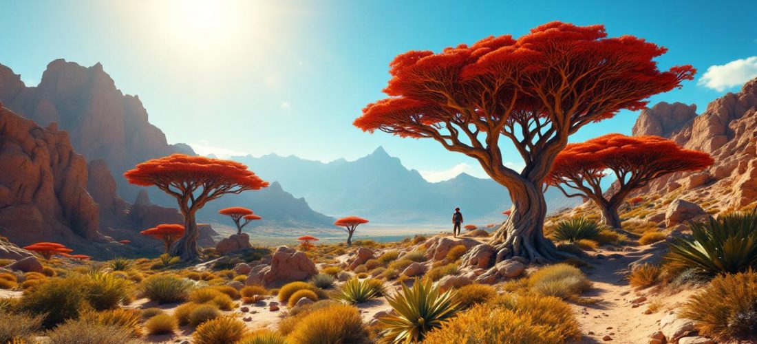 découvrez les beautés uniques de l'île socotra au yémen tout en comprenant les risques liés à la sécurité, au climat et à l'environnement pour préparer au mieux votre voyage.